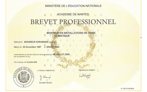 BP Génie climatique